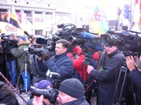 Иностранные журналисты на митинге 28 января 